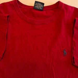 Polo Ralph Lauren Mens Red Short Sleeve Crew Neck Cotton T-Shirt Size Large